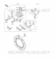 FREIN ARRIERE(ZX500B 000090 ) pour Kawasaki GPX500R