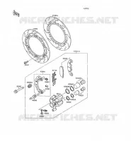 FREIN AVANT( ZX500B 000054) pour Kawasaki GPX500R