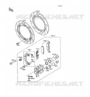 FREIN AVANT(ZX500B 000055 ) pour Kawasaki GPX500R