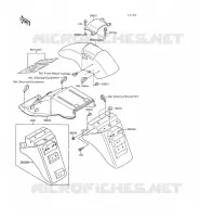 GARDE BOUE pour Kawasaki GPX500R
