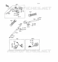 GUIDON pour Kawasaki GPX500R