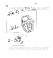 MOYEU AVANT pour Kawasaki GPX500R
