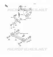 PEDALE DE FREIN pour Kawasaki GPX500R
