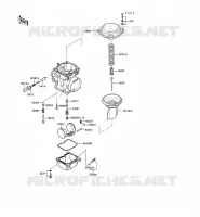 PI&Egrave;CES DE CARBURATEUR pour Kawasaki GPX500R
