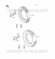 PNEUS pour Kawasaki GPX500R