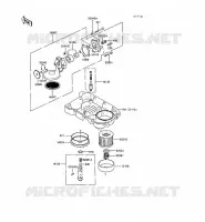 POMPE A HUILE pour Kawasaki GPX500R