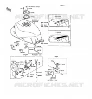 RESERVOIR CARBURANT pour Kawasaki GPX500R