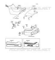 SELLE pour Kawasaki GPX500R