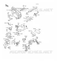 SUPPORT BATTERIE pour Kawasaki GPX500R