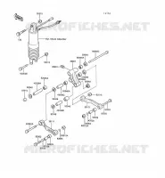 SUSPENSION pour Kawasaki GPX500R
