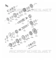 TRANSMISSION pour Kawasaki GPX500R