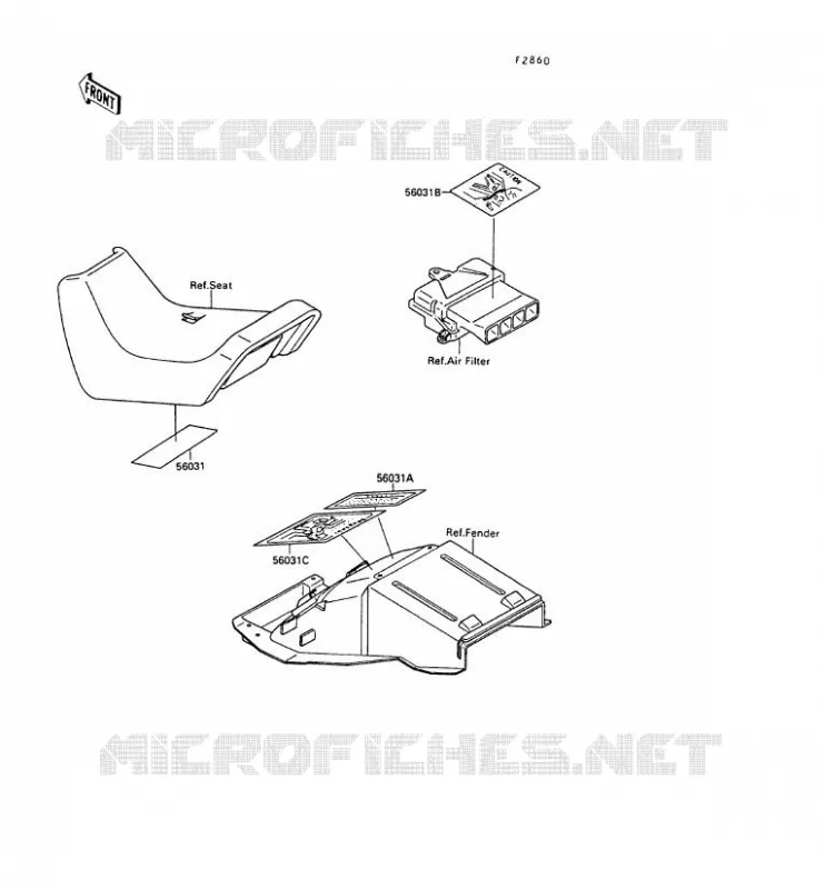 LABEL Kawasaki MOTOS 500 1988 GPX500R  ZX500-B1