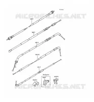 CABLES pour Kawasaki GPX500R