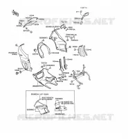 CARENAGE pour Kawasaki GPX500R
