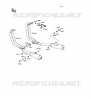 &Eacute;CHAPPEMENT pour Kawasaki GPX500R