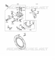 FREIN ARRIERE( ZX500B 000089) pour Kawasaki GPX500R