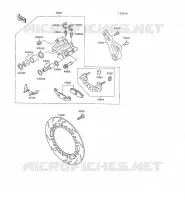 FREIN ARRIERE(ZX500B 000090 ) pour Kawasaki GPX500R
