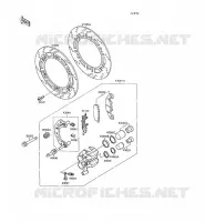 FREIN AVANT( ZX500B 000054) pour Kawasaki GPX500R