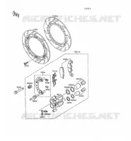 FREIN AVANT(ZX500B 000055 ) pour Kawasaki GPX500R