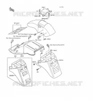 GARDE BOUE pour Kawasaki GPX500R