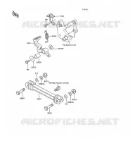 PEDALE DE FREIN pour Kawasaki GPX500R