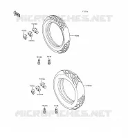 PNEUS pour Kawasaki GPX500R