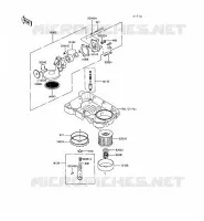 POMPE A HUILE pour Kawasaki GPX500R