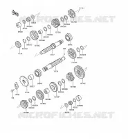 TRANSMISSION pour Kawasaki GPX500R