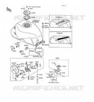 RESERVOIR CARBURANT pour Kawasaki GPX500R