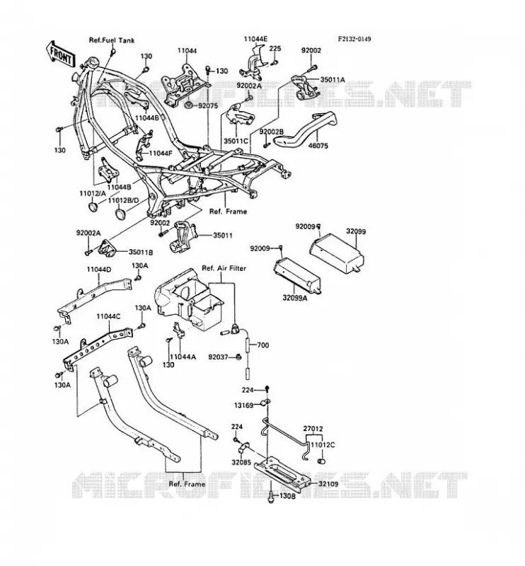 SUPPORT BATTERIE Kawasaki MOTOS 600 1987 GPZ600R  ZX600-A3