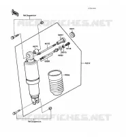 AMORTISSEUR pour Kawasaki GPX600R