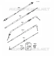 CABLES pour Kawasaki GPX600R