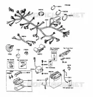 CHASSIS EQUIPMENT ELECTRIQUE pour Kawasaki GPX600R