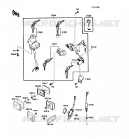 CONTACTEUR SERRURE/R&Eacute;FLECTEUR pour Kawasaki GPX600R