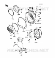 COUVERCLES MOTEUR pour Kawasaki GPX600R