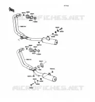 &Eacute;CHAPPEMENT pour Kawasaki GPX600R
