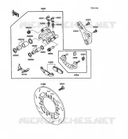 FREIN ARRIERE pour Kawasaki GPX600R