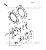 FREIN AVANT( 03201) pour Kawasaki GPX600R