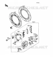 FREIN AVANT(03202 ) pour Kawasaki GPX600R