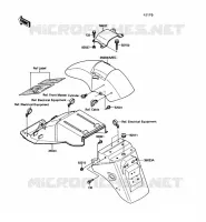 GARDE BOUE pour Kawasaki GPX600R