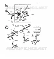 MAITRE CYLINDRE AV pour Kawasaki GPX600R