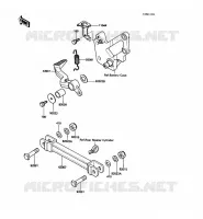 PEDALE DE FREIN/TORQUE LINK pour Kawasaki GPX600R