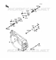 PIECE DE CADRE (COUVERTURE) pour Kawasaki GPX600R
