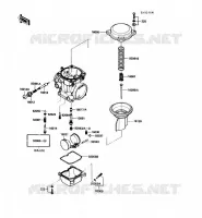 PI&Egrave;CES DE CARBURATEUR pour Kawasaki GPX600R