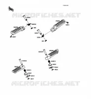REPOSE PIED pour Kawasaki GPX600R