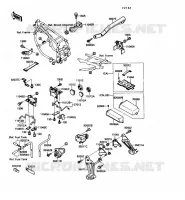 SUPPORT BATTERIE pour Kawasaki GPX600R