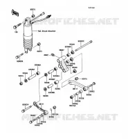 SUSPENSION ARRI&Egrave;RE pour Kawasaki GPX600R