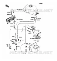 SYSTEME D'EVAPORATION CARBURANT pour Kawasaki GPX600R