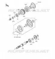 ARBRE SECONDAIRE pour Kawasaki GPX600R