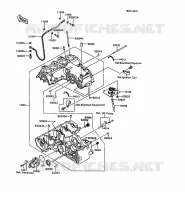 CARTER MOTEUR(S) pour Kawasaki GPX600R